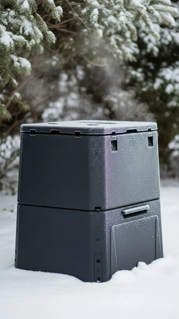 Double-Walled Plastic Compost Bin