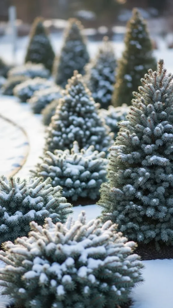 Dwarf Spruce Accent Border