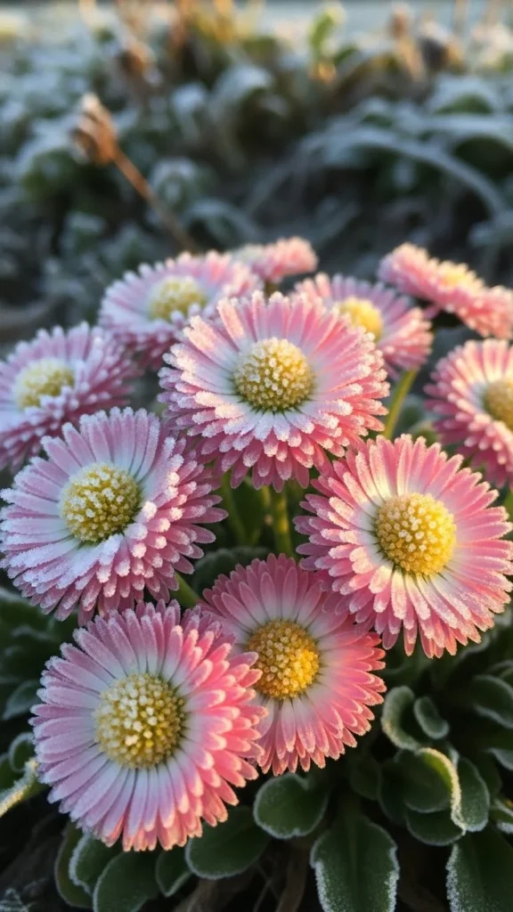 English Daisies for Winter Charm