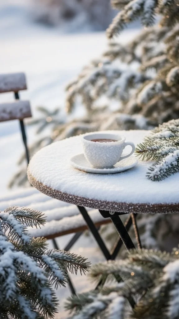 Winter Tea Garden Nook