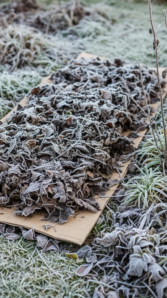 Cardboard Sheets Under Mulch