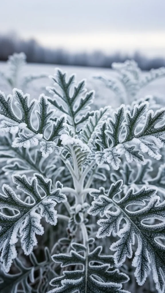 Dusty Miller for Silver Contrast
