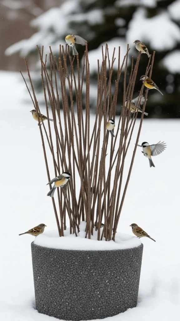 Perch-Friendly Twig Arrangements