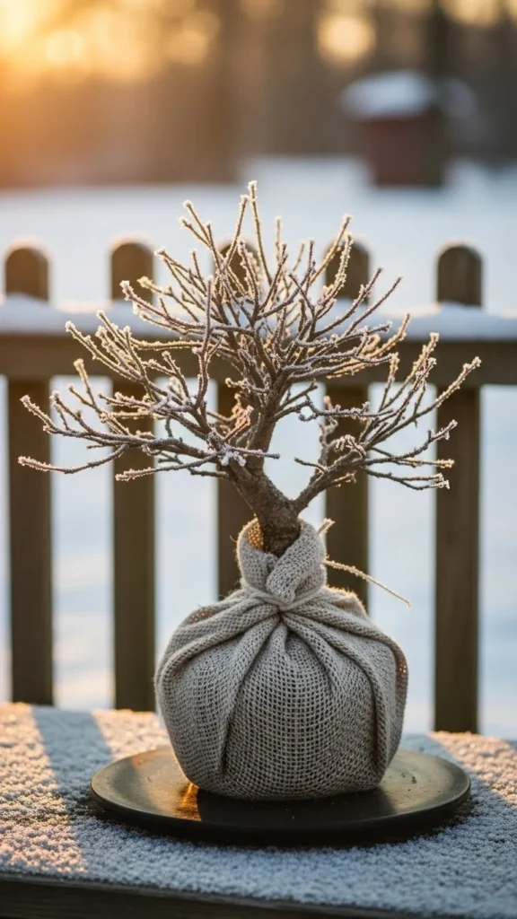 Protect Outdoor Bonsai from Sudden Temperature Drops
