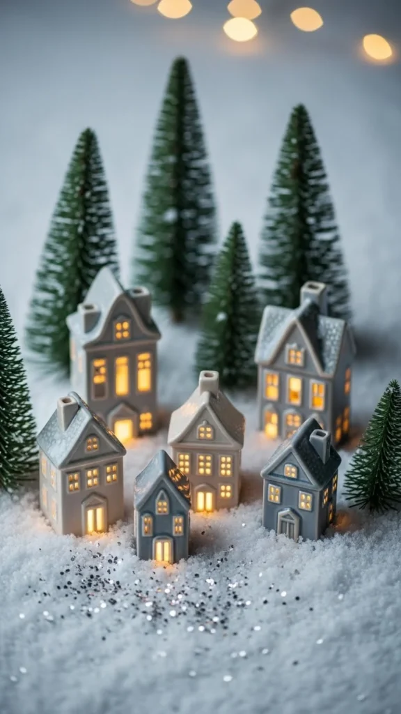 Snow-Topped Mini Village