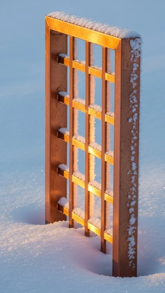 Frosted Copper Panel Trellis