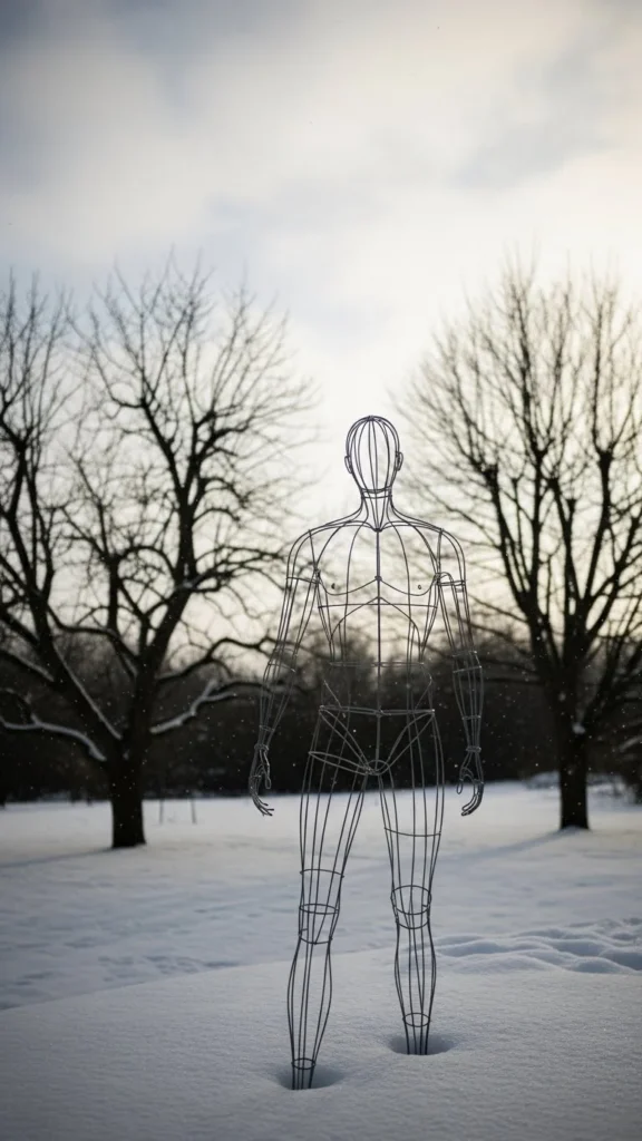 Minimalist Wire Frame Figure