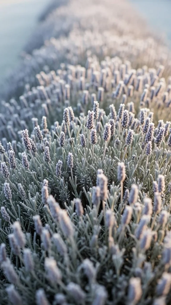 Evergreen Lavender Border