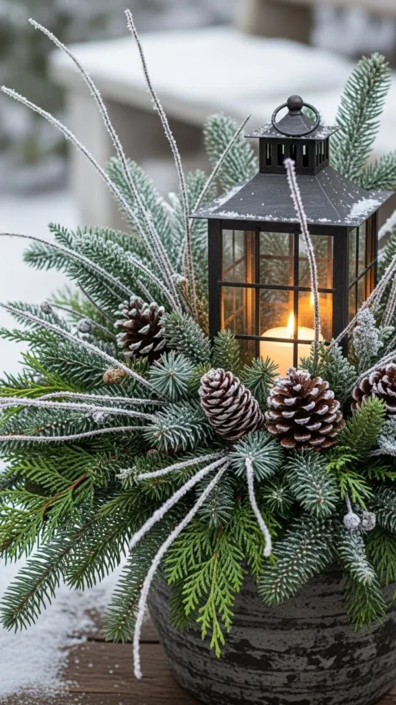 Lantern & Greenery Duo