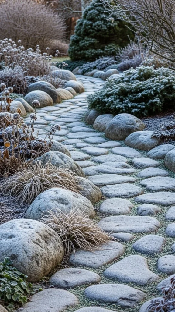 Large River Rock Border