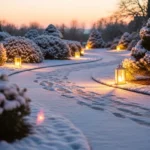 How to Make a Winter Garden Path That Looks Warm & Inviting