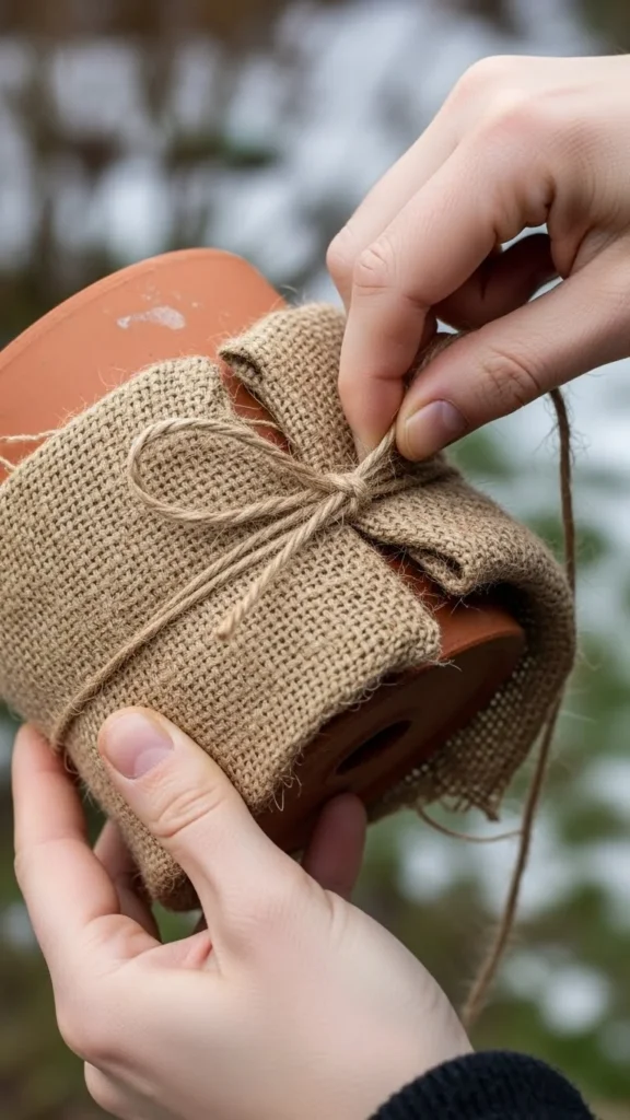 Insulate Pots to Protect the Roots
