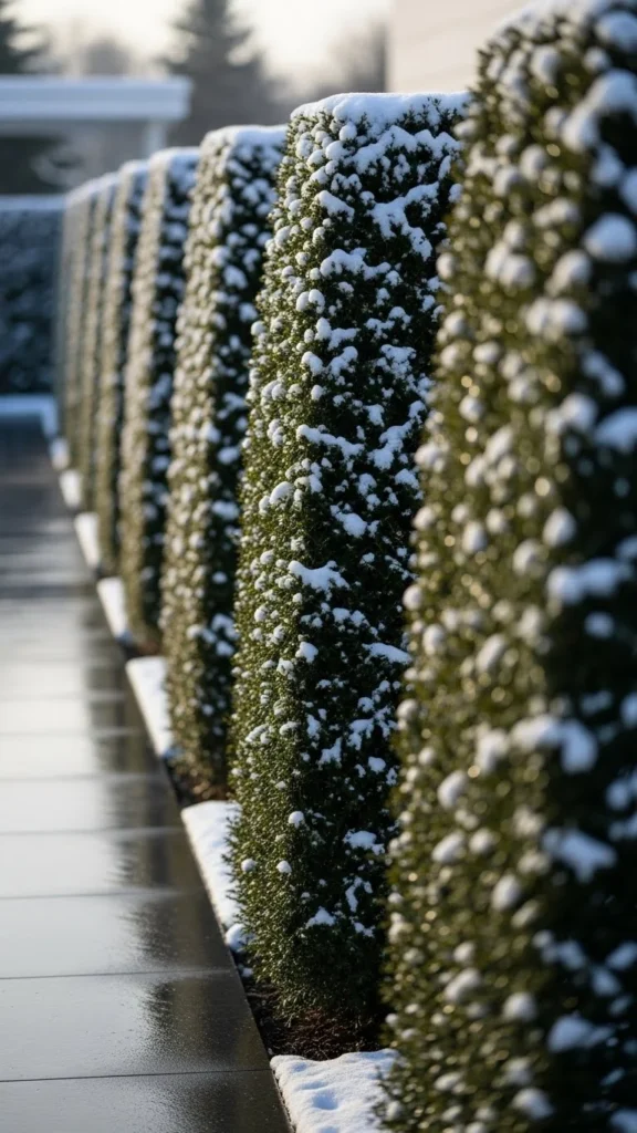 Snow-Tolerant Hedges