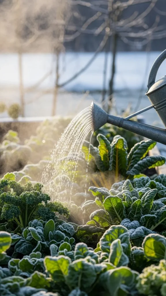 Water and Feed Your Greens the Winter-Friendly Way