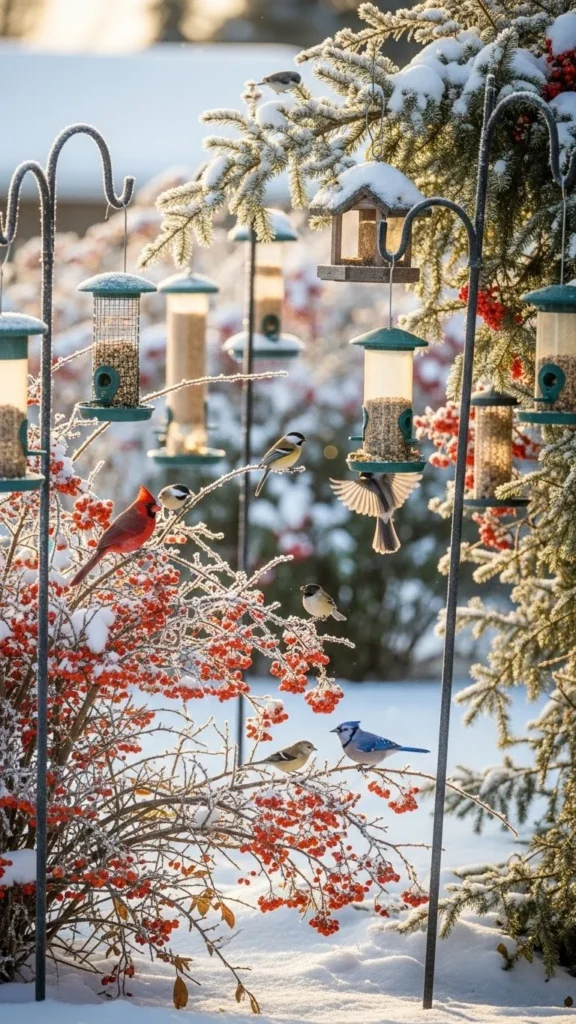 Winter Bird-Friendly Gardens