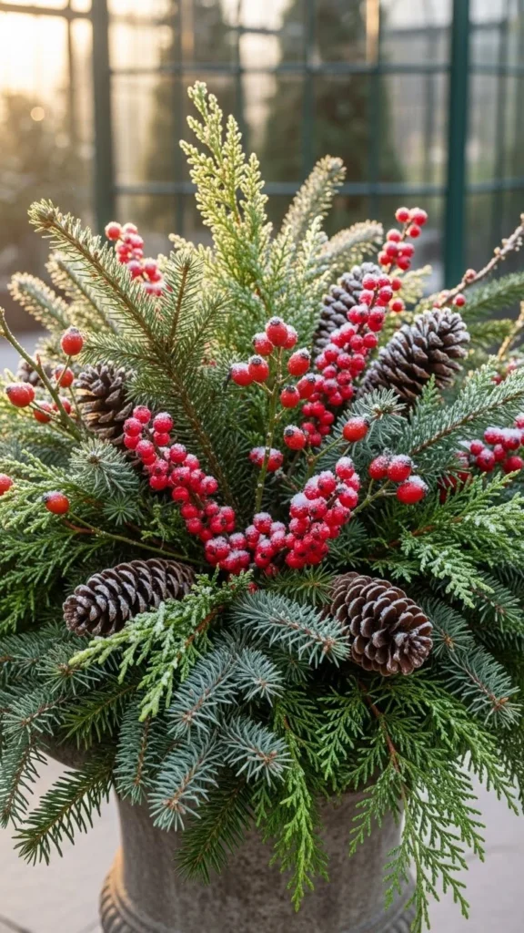 Winter Container Arrangements