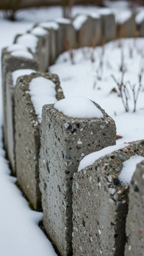 Recycled Concrete Rubble Edging