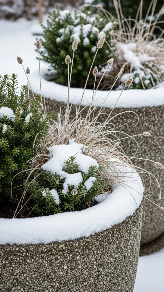 Stone Aggregate Planters