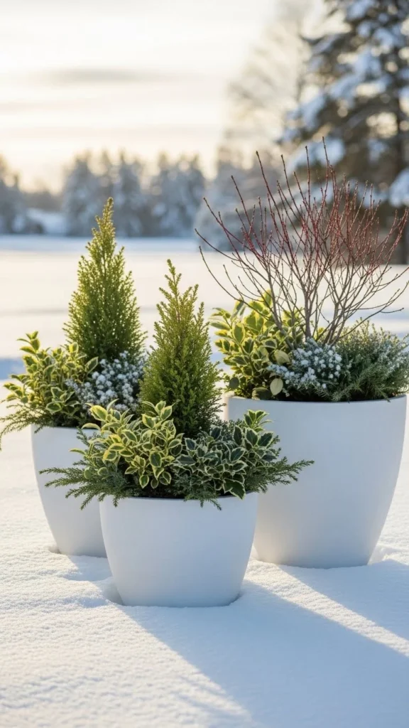 Outdoor Cement Fiber Pots