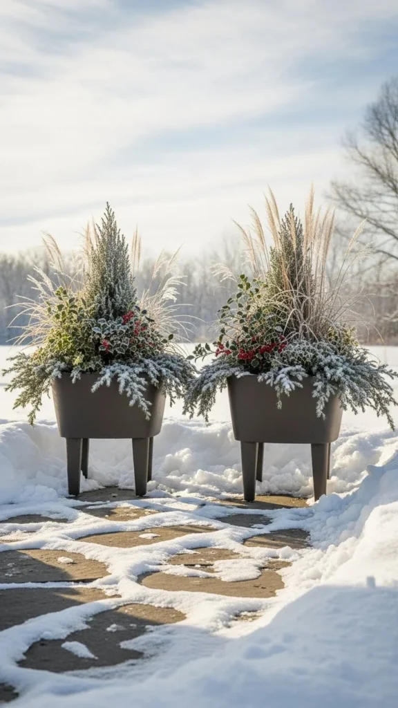 Raised Footed Planters