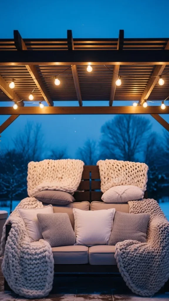 Covered Pergola Sofa Nook