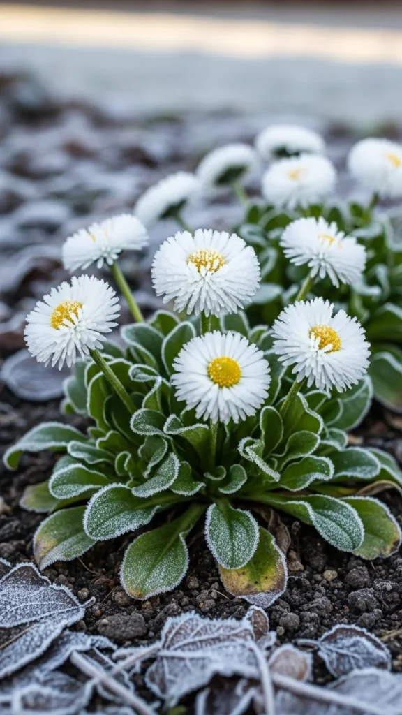 Bellis Daisies With Pom-Pom Blooms