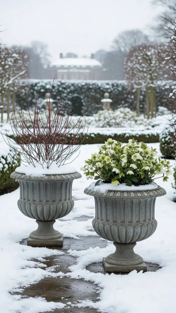 Faux Lead Composite Planters