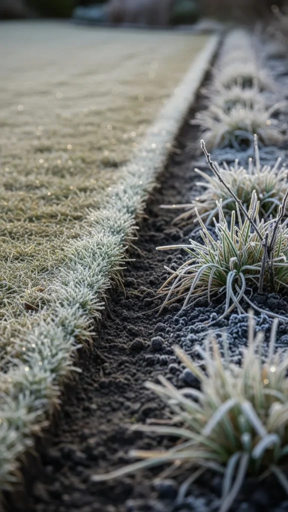 Minimal Trench Cut Edging