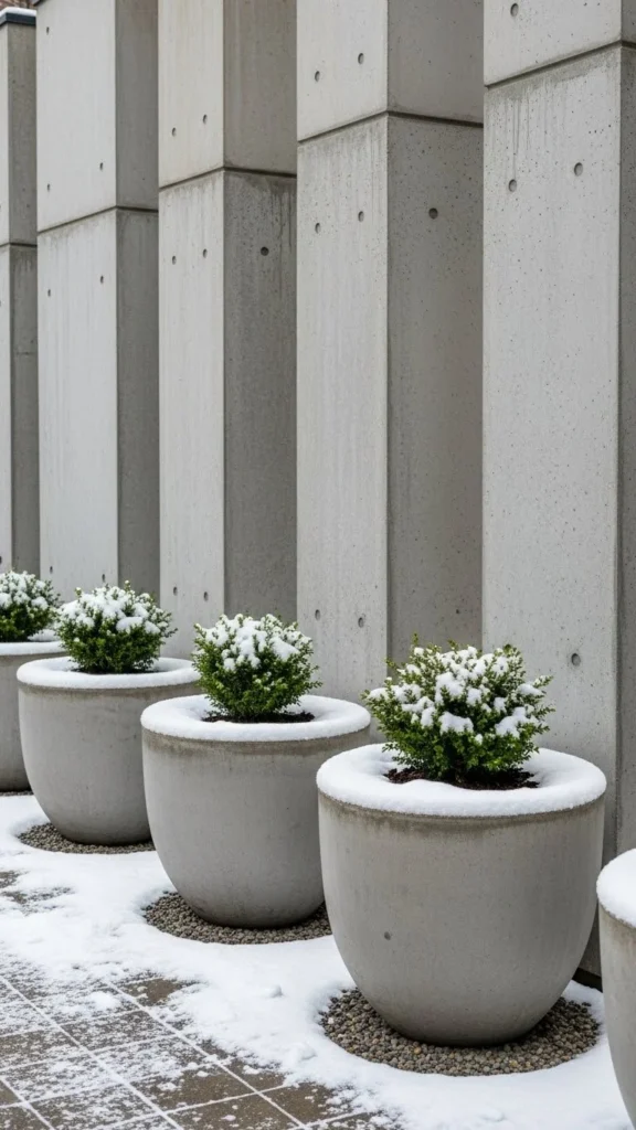  Large Format Concrete Planters