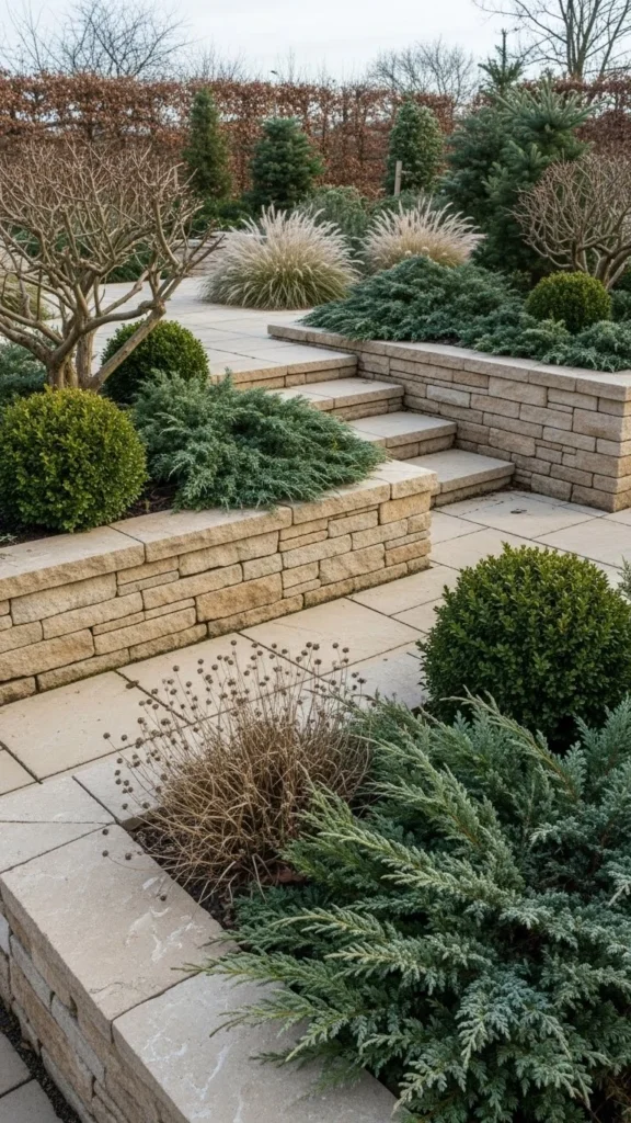 Beige and Winter Green