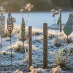 26 Unique Winter Garden Stakes That Add Charm Fast