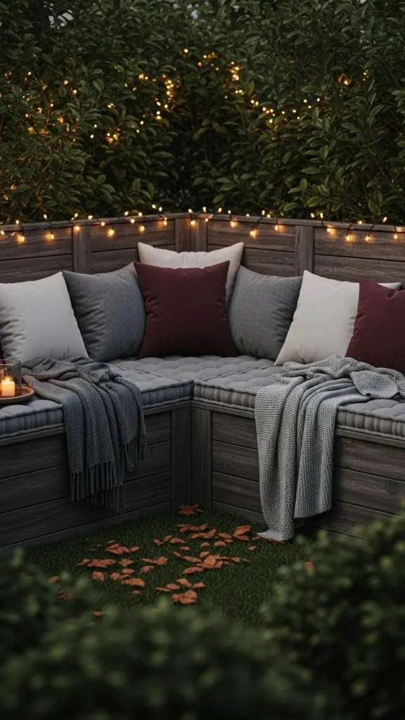 Corner Bench with Storage Base