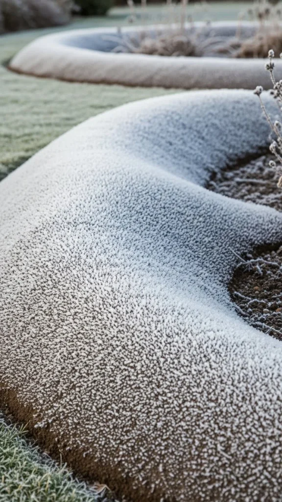 Raised Soil Berm Edging