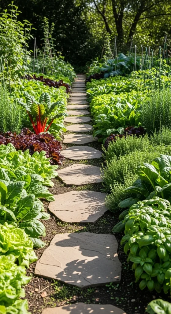Edible Borders Along Walkways