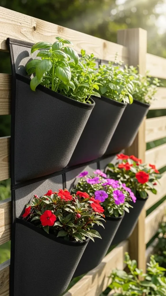 Fence Pocket Planters