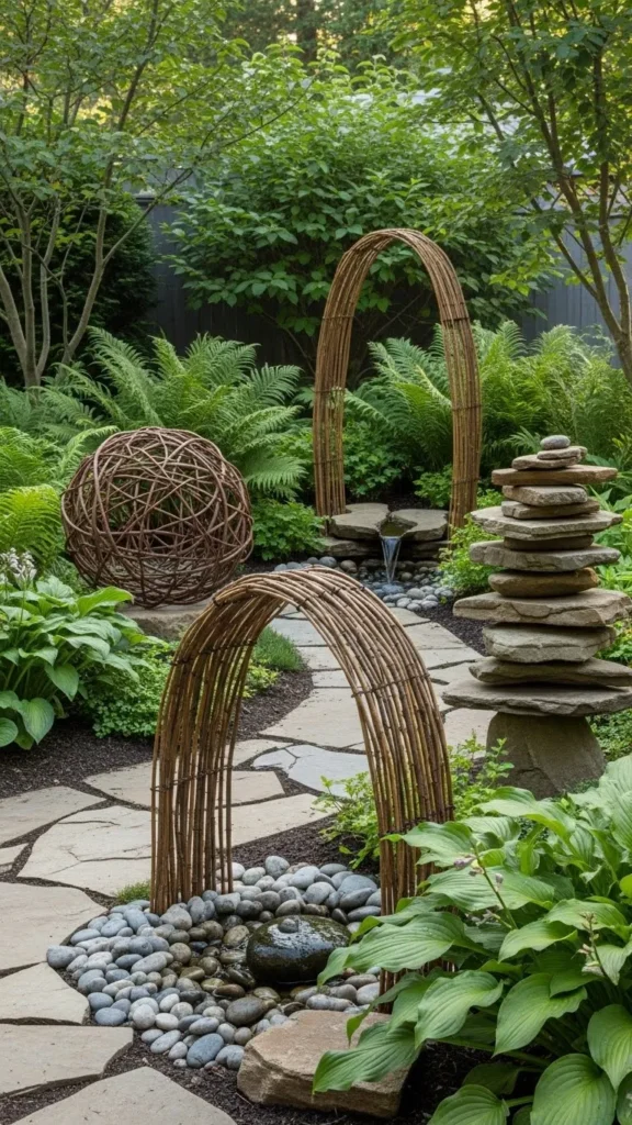 Garden Art with Natural Materials