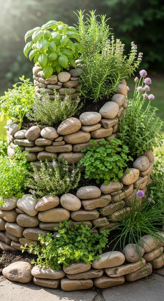 Herb Spirals for Compact Areas