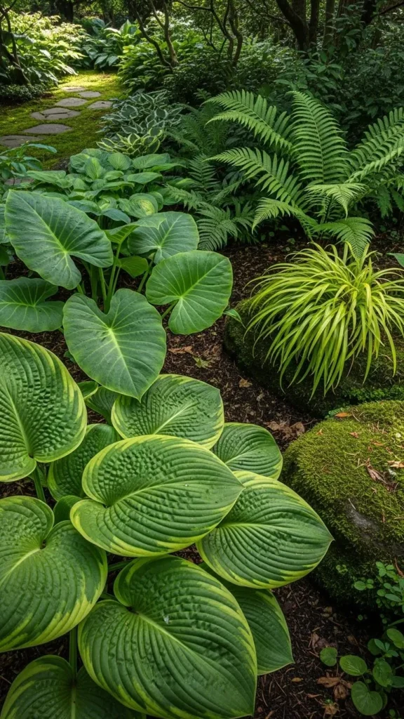 Large-Leaf Texture Garden