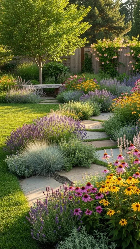 Minimal Lawn with Sun Beds