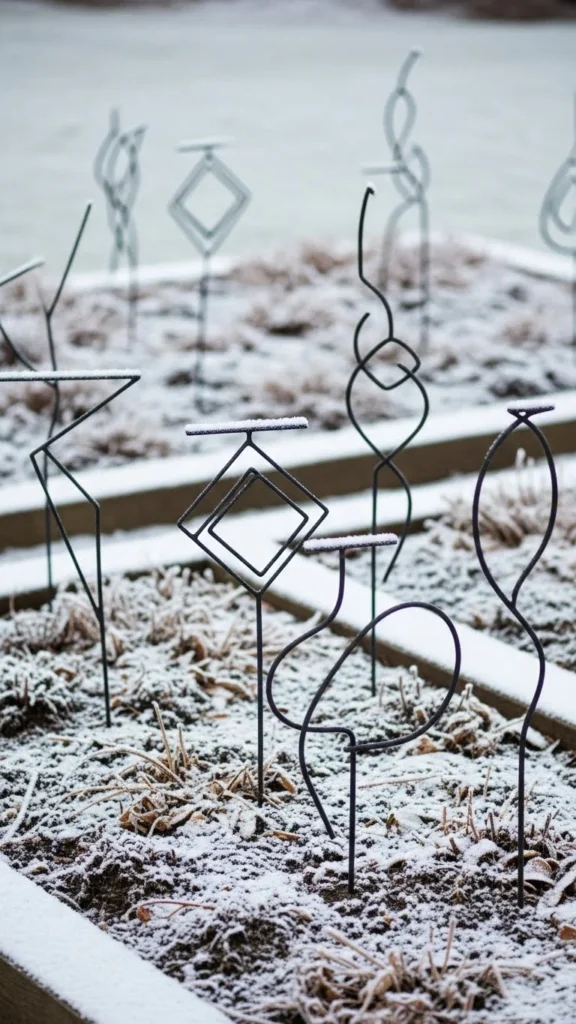 Minimal Line Art Stakes