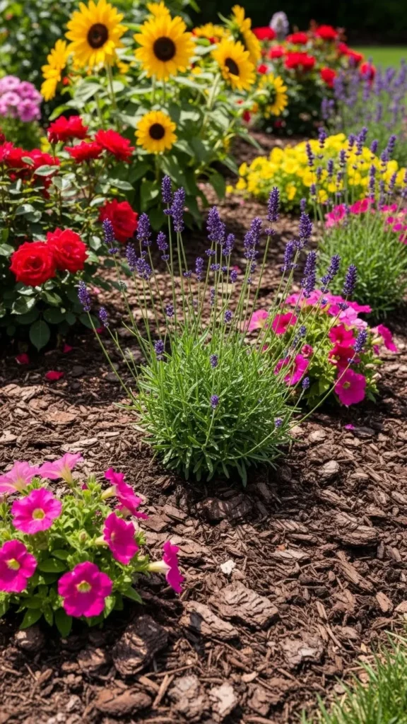 Mulched Flower Zones