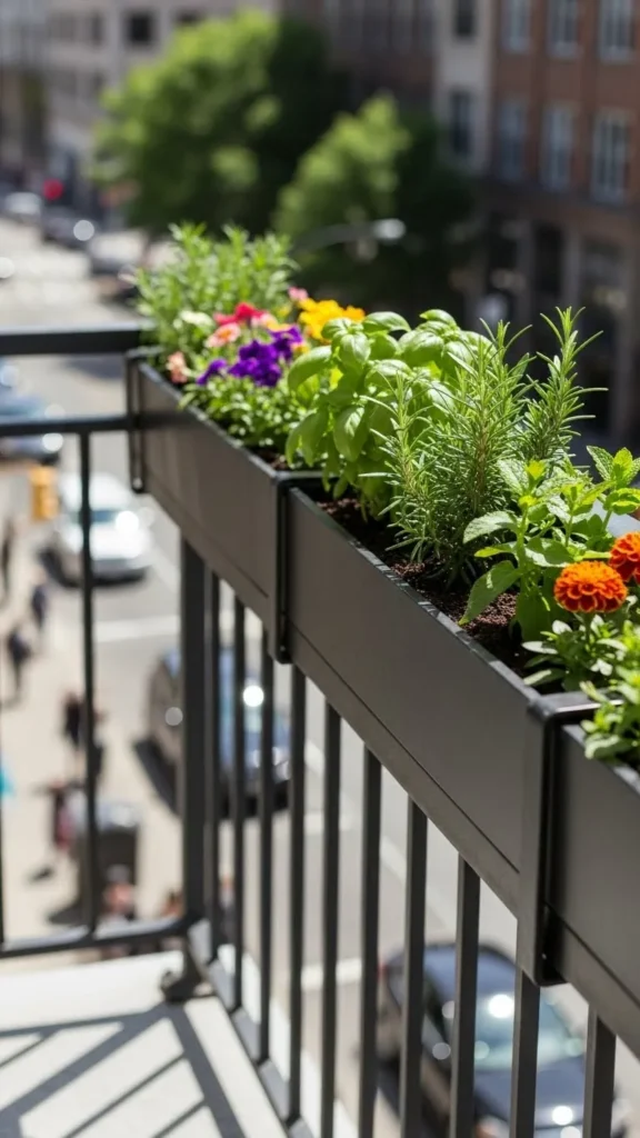 Rail-Mounted Planters