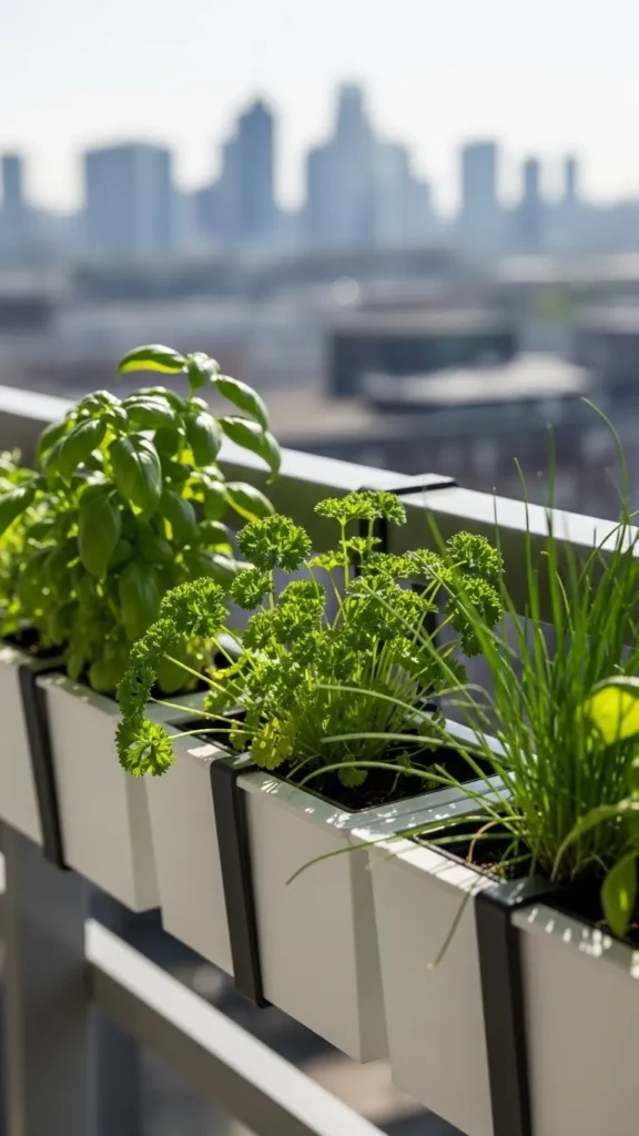  Railing Herb Boxes