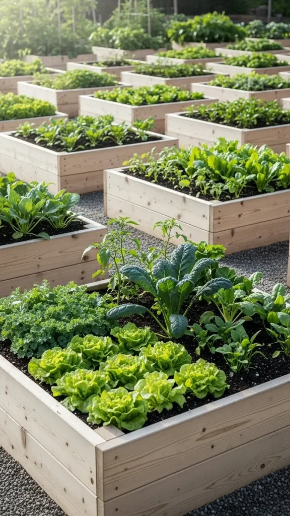 Raised Beds With Defined Edges