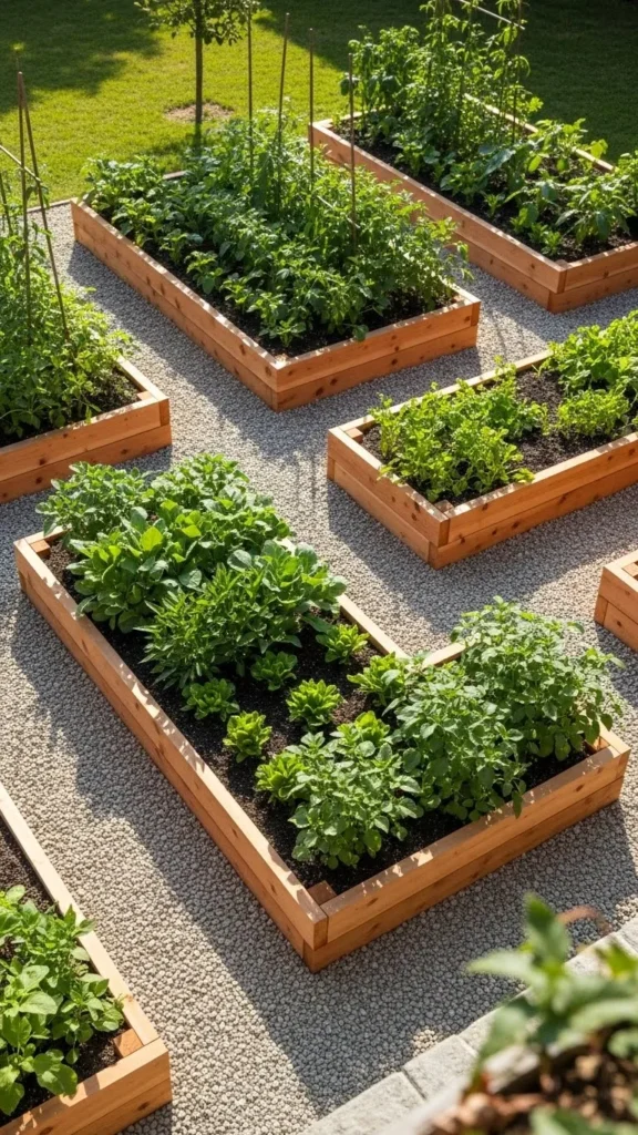 Raised Beds With Narrow Paths