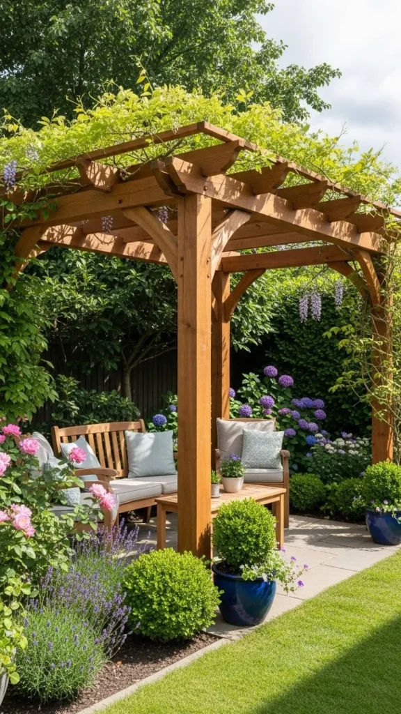 Simple Pergola with Plants