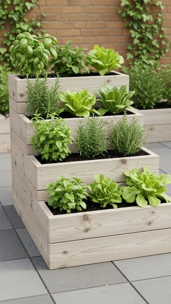  Stair-Step Planter Boxes