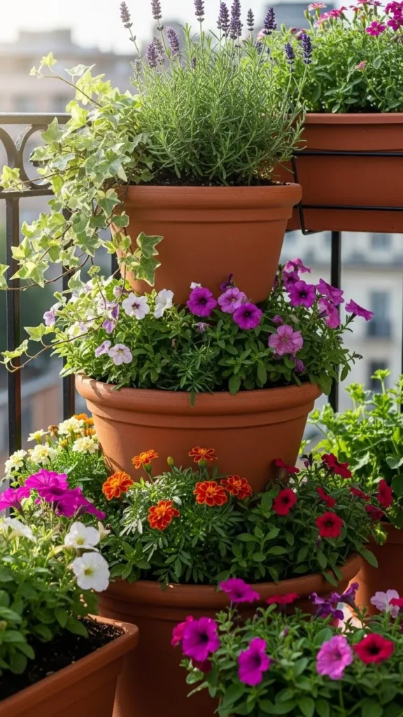  Tiered Corner Pots